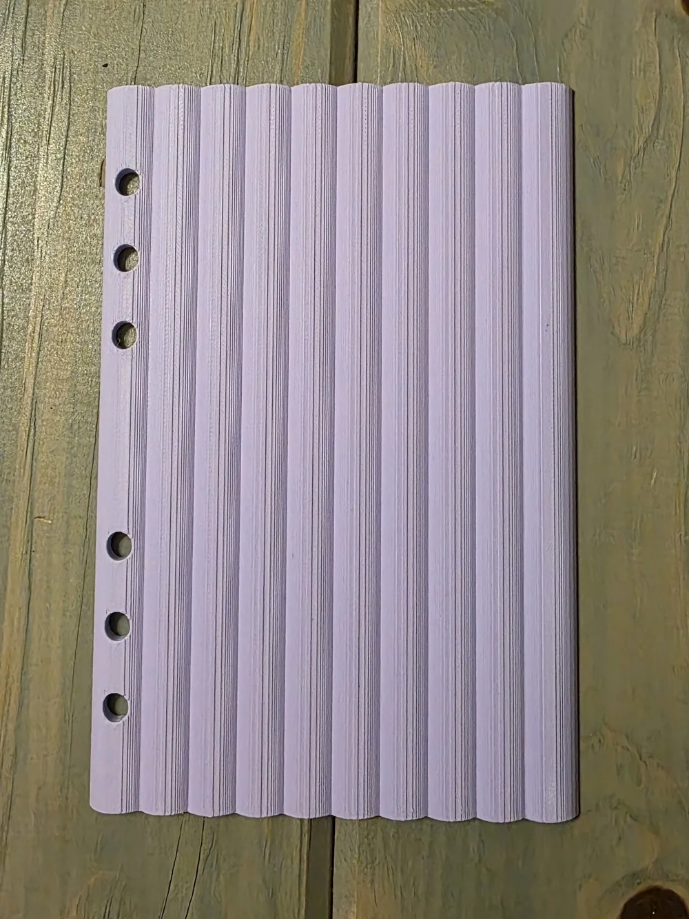 A6 3D PRINTED Lilac Ribbed Plastic dashboard